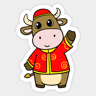 Ox Zodiac Sticker